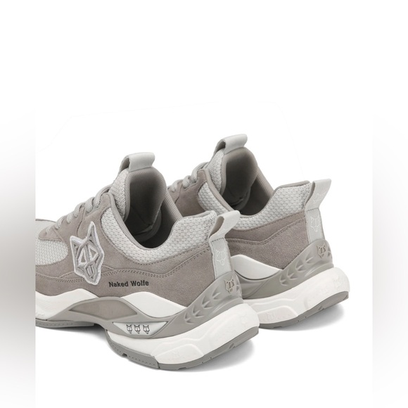 NAKED WOLFE Sneakers ๐ 37eu 7us SUPER GREY SUEDE, new ๐ with box ๐คฉ AMAZING shoes - Picture 2 of 7